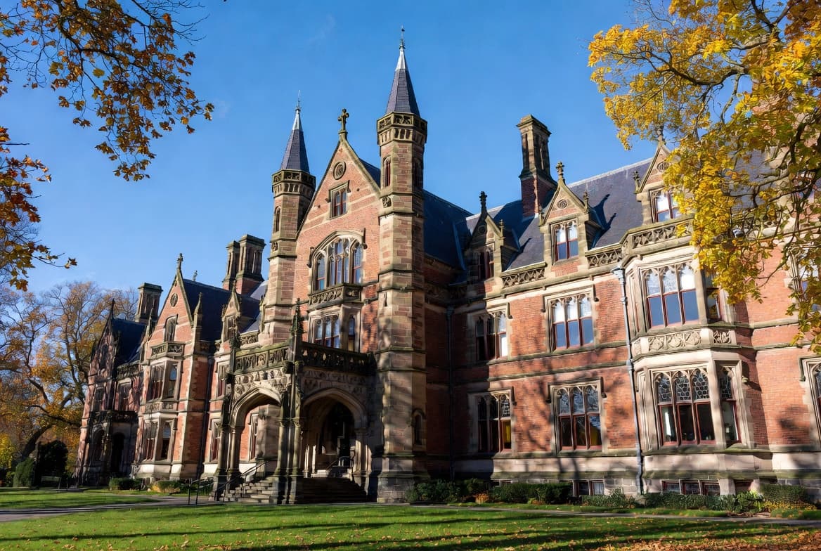 Historic red-brick halls at the University of Brigant